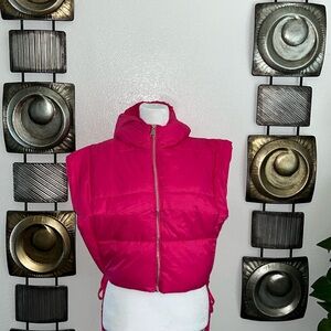 Cropped Puffer Vest